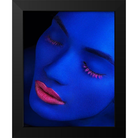 Still Got The Blues Black Modern Wood Framed Art Print by Mahfuz, James