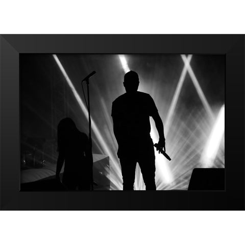 ILl Take Care Of You Black Modern Wood Framed Art Print by Alves, Fernando