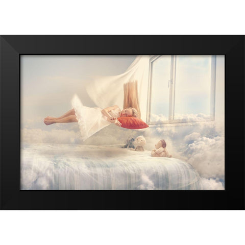 Dreams Black Modern Wood Framed Art Print by Loza, Evgeny