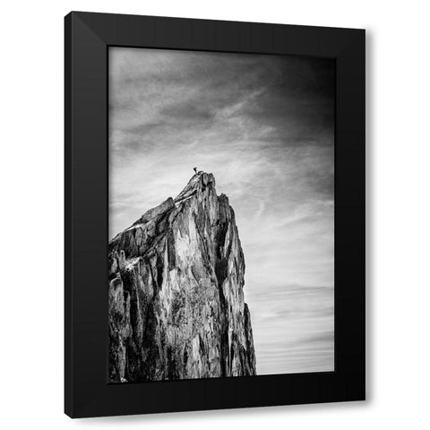Balancing between Earth and Sky Black Modern Wood Framed Art Print by Vuillaume, Thomas