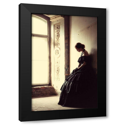 The Soft Touch Of Decadency Black Modern Wood Framed Art Print with Double Matting by Russocka, Magdalena