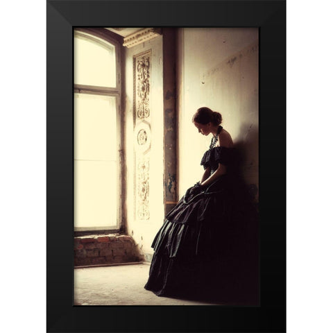 The Soft Touch Of Decadency Black Modern Wood Framed Art Print by Russocka, Magdalena