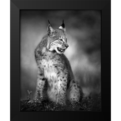 U N I Q U E Black Modern Wood Framed Art Print by Fegari