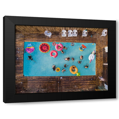 Hymn For The Weekend Black Modern Wood Framed Art Print by Adar, Or