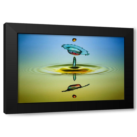 Ufw (Unidentified Flying Water) Black Modern Wood Framed Art Print by Berkati, Muhammad