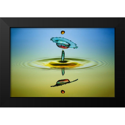 Ufw (Unidentified Flying Water) Black Modern Wood Framed Art Print by Berkati, Muhammad