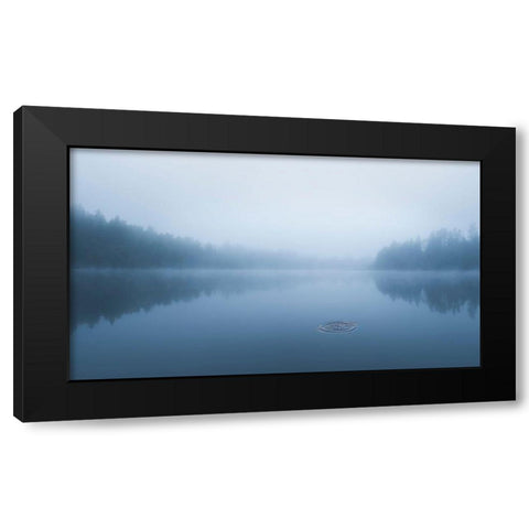 Ripple In The Water Black Modern Wood Framed Art Print by Lindsten, Christian