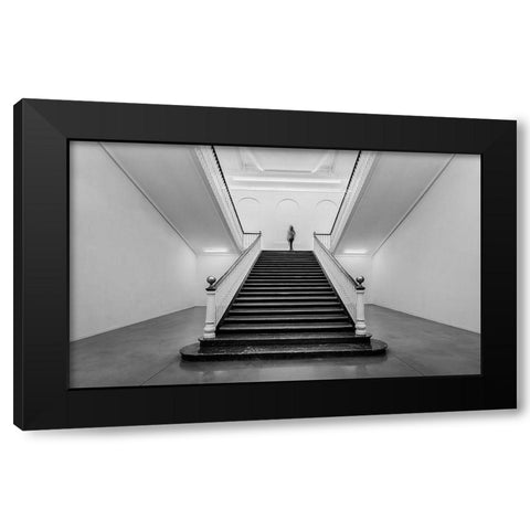 Tabakalera Black Modern Wood Framed Art Print by Perez, Ritxard