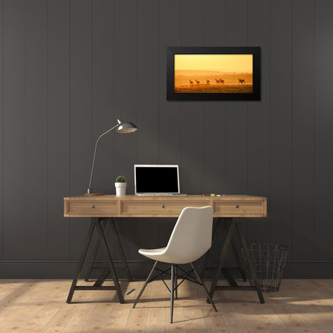 Towards Sunset Black Modern Wood Framed Art Print by Fan, John
