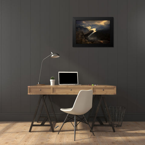 Extreme People... Black Modern Wood Framed Art Print by Mikhaliuk, Siarhei