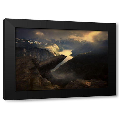 Extreme People... Black Modern Wood Framed Art Print with Double Matting by Mikhaliuk, Siarhei
