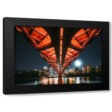 The Main Artery Black Modern Wood Framed Art Print with Double Matting by Jiang, Kevin