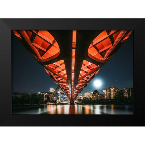 The Main Artery Black Modern Wood Framed Art Print by Jiang, Kevin