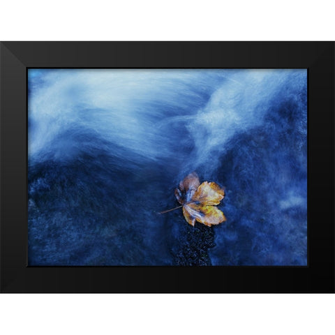 The Landing Black Modern Wood Framed Art Print by Manzoni, Michel