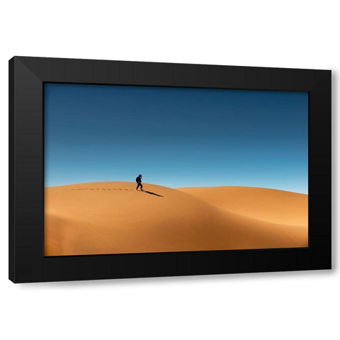 My Way Up To Morrocco Black Modern Wood Framed Art Print by Buliga, Gina