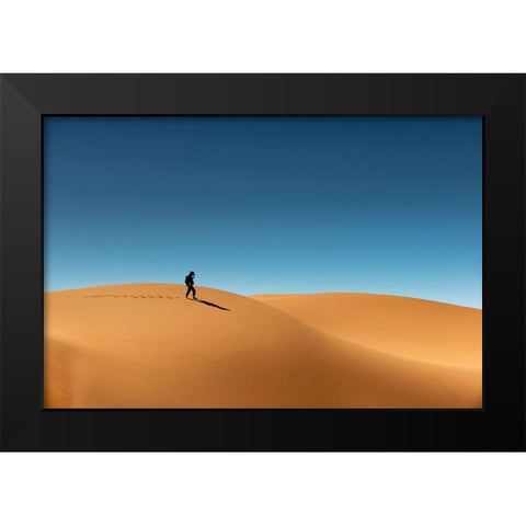My Way Up To Morrocco Black Modern Wood Framed Art Print by Buliga, Gina