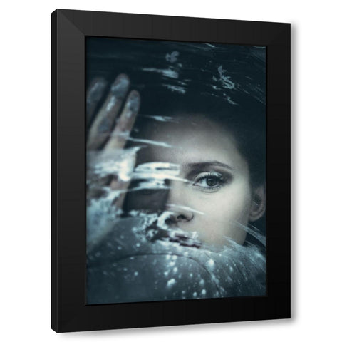 Viola Black Modern Wood Framed Art Print by Russocka, Magdalena