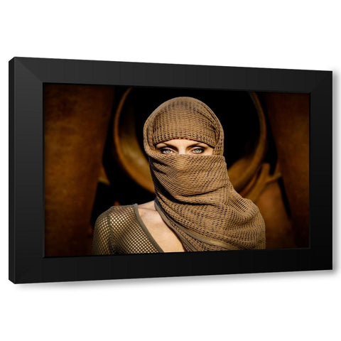 Untitled Black Modern Wood Framed Art Print with Double Matting by Sotnik, Oleg