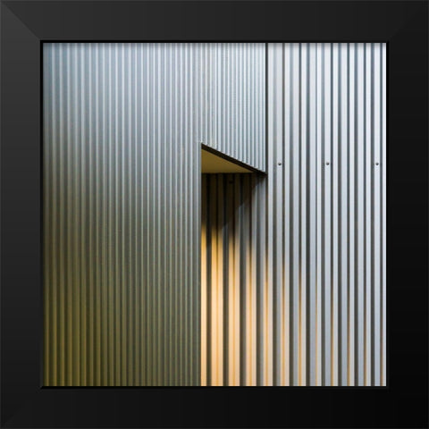 Light Drop Black Modern Wood Framed Art Print by Van Son, Greetje