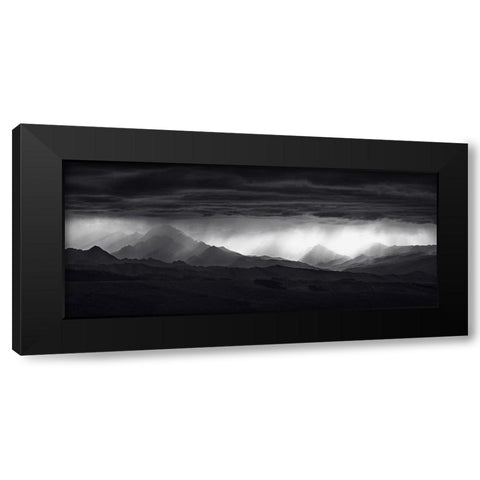 See Through Black Modern Wood Framed Art Print by Liu, Ke