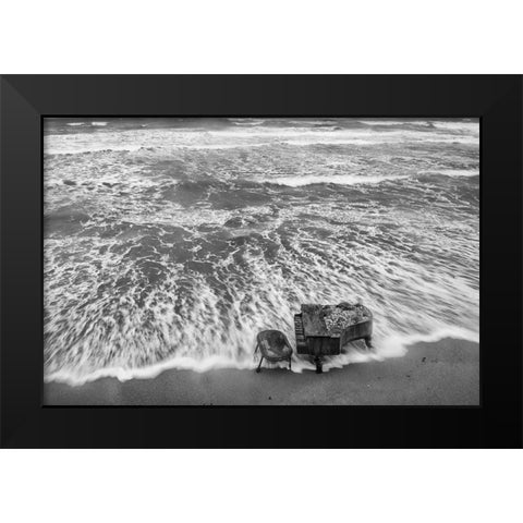 Magic Of Sound Black Modern Wood Framed Art Print by Nicolas, Andrei