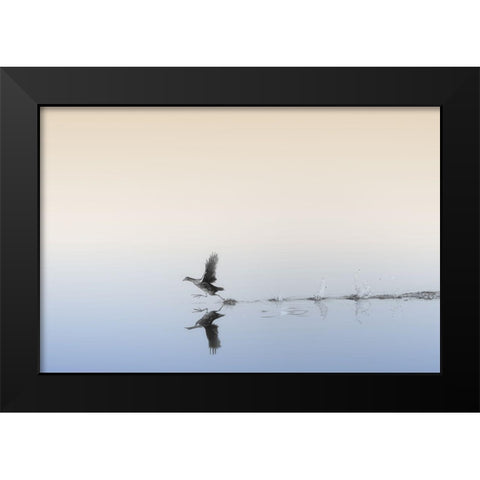 Untitled Black Modern Wood Framed Art Print by Or, Keren