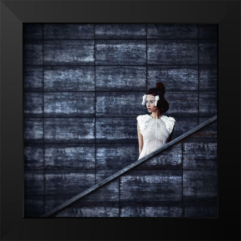 Life Isnt Perfect But Your Outfit Can Be Black Modern Wood Framed Art Print by Bolgov, Ruslan