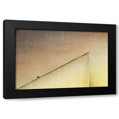 Lamp Light Black Modern Wood Framed Art Print with Double Matting by Endermann, Rolf