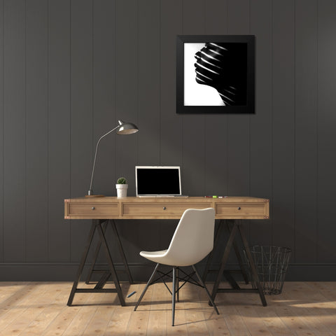 Put Black Modern Wood Framed Art Print by Wahyu Adi, Bonifasius
