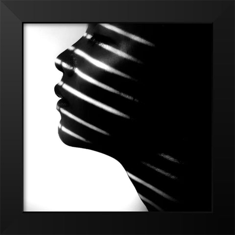 Put Black Modern Wood Framed Art Print by Wahyu Adi, Bonifasius