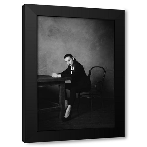 Untitled Black Modern Wood Framed Art Print by Semenihina, Yuliya
