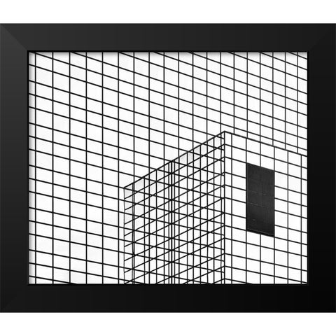 The Black Plane Black Modern Wood Framed Art Print by Van Son, Greetje