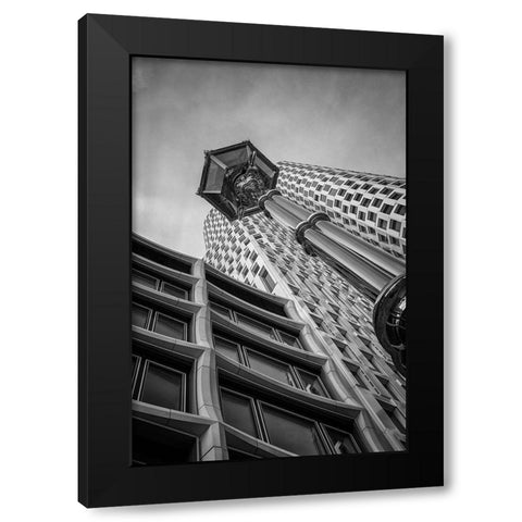 Street Light Black Modern Wood Framed Art Print by Pfeiffer, Peter