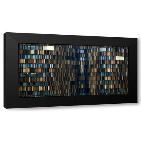 U15 Black Modern Wood Framed Art Print by Merlino, Roberto