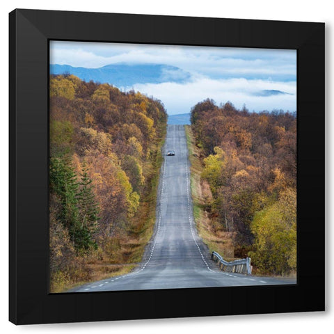 On The Road Again Black Modern Wood Framed Art Print by Lindsten, Christian