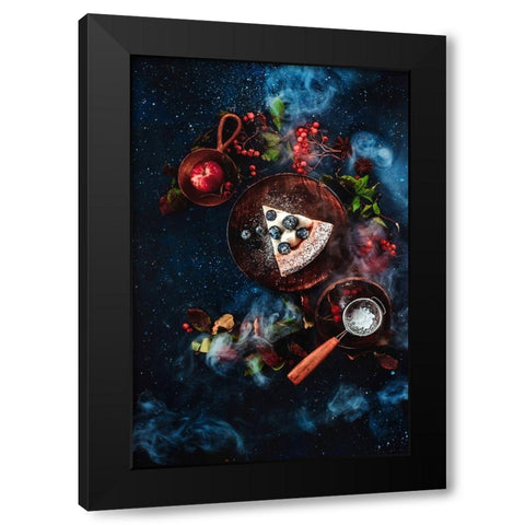 Pumpkin Pie Black Modern Wood Framed Art Print with Double Matting by Belenko, Dina