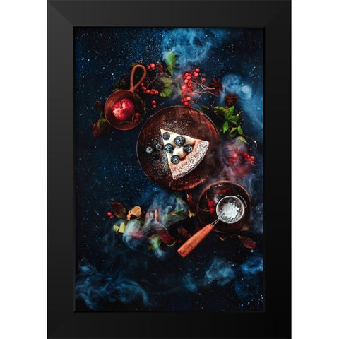 Pumpkin Pie Black Modern Wood Framed Art Print by Belenko, Dina
