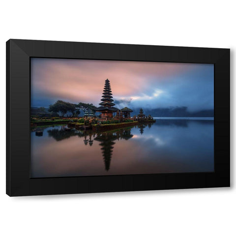 El Dios Del Lago Black Modern Wood Framed Art Print with Double Matting by Pablo De, Juan