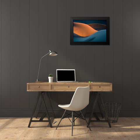 The Curves Black Modern Wood Framed Art Print by Asghar Alimoradi, Ali
