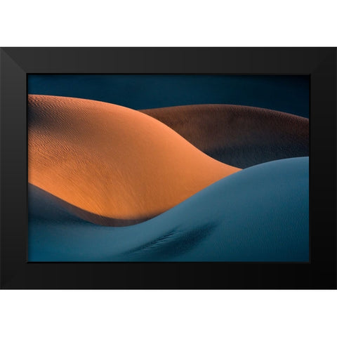 The Curves Black Modern Wood Framed Art Print by Asghar Alimoradi, Ali
