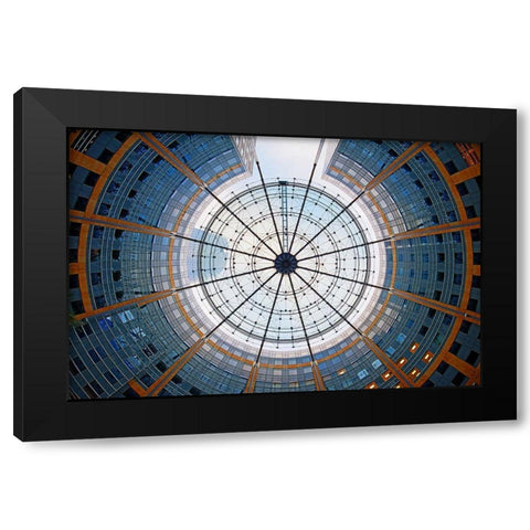 La Dacfense-Paris Black Modern Wood Framed Art Print by Fleckenstein, Martin