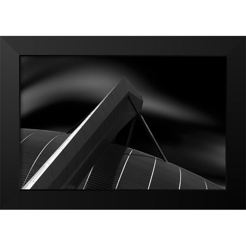 Big Hold Black Modern Wood Framed Art Print by Van Son, Greetje