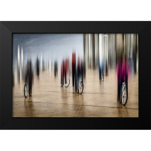 Lifecycles Black Modern Wood Framed Art Print by Flour, Bruno