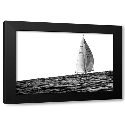 Heeling Black Modern Wood Framed Art Print with Double Matting by Delvoye, Simon