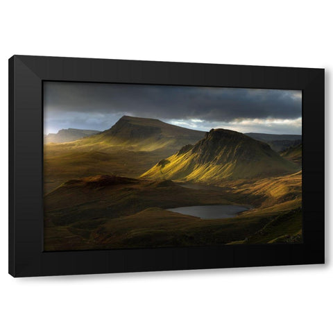 Adagio Black Modern Wood Framed Art Print by Bouscarle, David