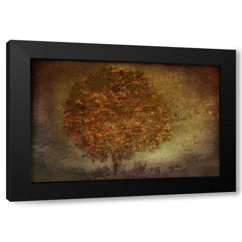 Autumn Tree Black Modern Wood Framed Art Print by Talen, Nel