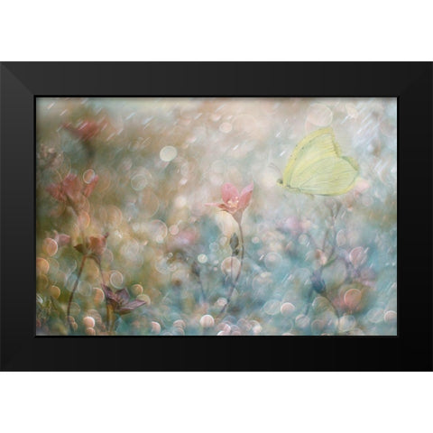 Uninterrupted Poetry... Black Modern Wood Framed Art Print by Devos, Delphine