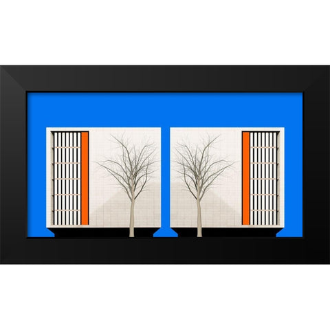 Twins Black Modern Wood Framed Art Print by Schuster, Inge