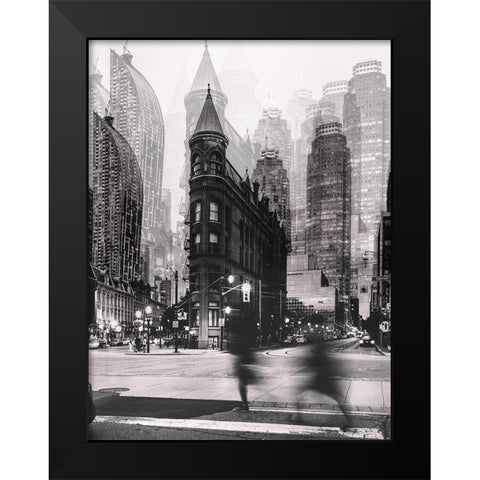 The Walk Black Modern Wood Framed Art Print by Chiriaco, Carmine
