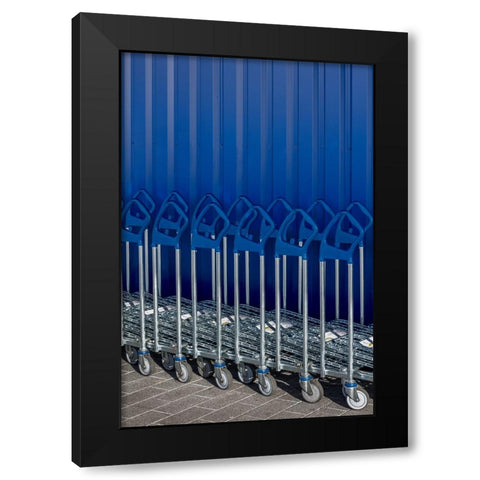 Luggage Cars Black Modern Wood Framed Art Print with Double Matting by Luycx, Theo